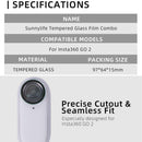 Cover Screen Protector Tempered Glass Lens Films Protective For Insta360 GO 2