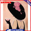 Modern Lady Oil Paint by Numbers Hand Painted Frameless Picture Home Ornament