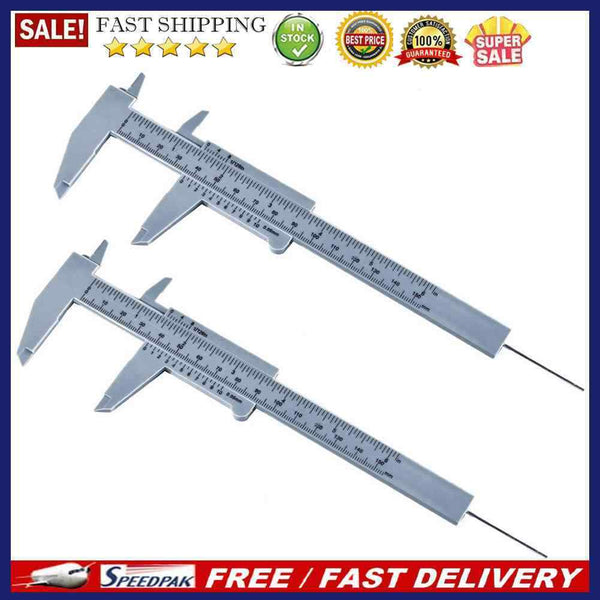 2x 150mm Plastic Eyebrow Measure Caliper Ruler Permanent Makeup Tattoo Tool