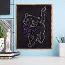 5D DIY Fluorescent Diamond Painting Cute Cat Cross Stitch Embroidery Mosaic