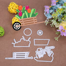 6pcs/Set DIY Car Flowers Metal Cutting Dies for Scrapbook Embossing Stencil