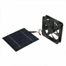 House 20W Pet Dog Mini Ventilator Camping Fan Solar Panel Fan Greenhouse
