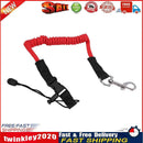 Elastic Kayak Canoe Paddle Leash Surfboard Surfing Rope Safety Leash (Red) Newly