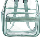PVC Clear Shoulder Backpacks Top-Handle College Student Waterproof Rucksack