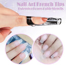 100pcs Nail Art French Tips Extension Forms Acrylic UV Gel Guide Stencils