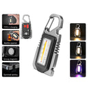 Type-C USB Charging COB LED Mini Flashlight 7 Mode Camping Repair Work Lamp