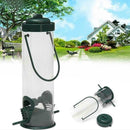 Hanging Wild Bird Feeder Squirrel Proof Container Hanger Outdoor Plastic S2E3