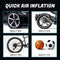 Electric Intelligent Tire Inflator Air Pump Car Inflatable Pump Air Compressor