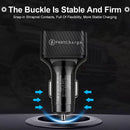 6 USB Phone Car Charger Adapter QC 3.0 LED Display Fast Charging Car Accessorie`