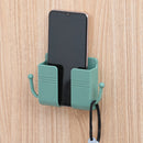 Adhesive Remote Control Mobile Phone Charging Plug Organizer Rack (Green) Newly