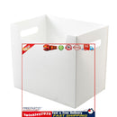 Desktop Collapsible Storage Box Folding Office Organizer for File (White) Newly