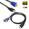 Definition Support 1080P Video Cable HDMI To VGA Converter For HDTV PC Laptop