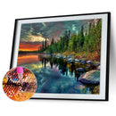5D Diamond Embroidery Painting DIY Lake Forest Full Drill Cross Stitch Kits