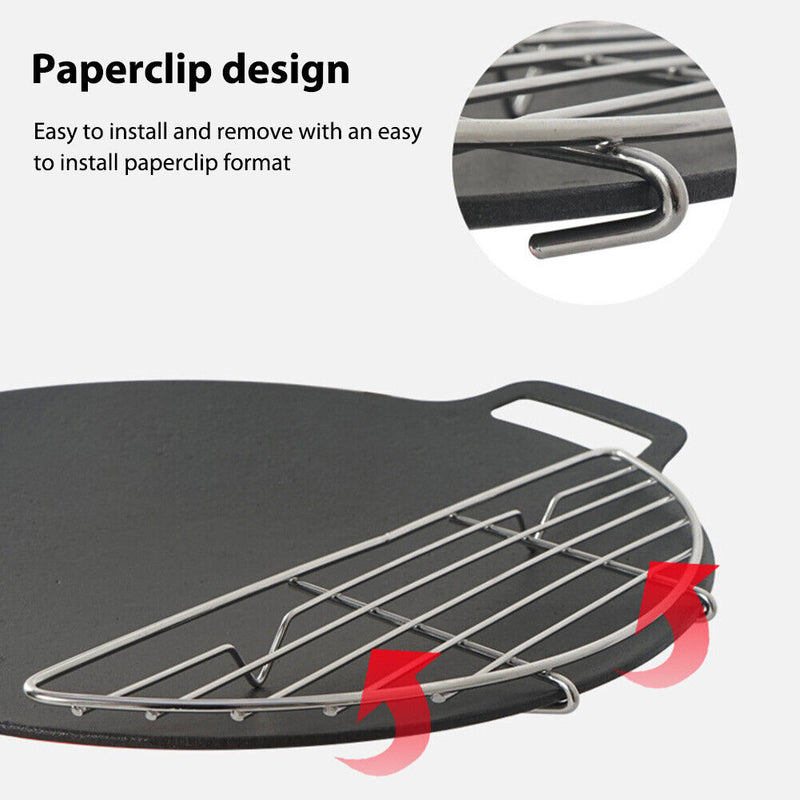 Baking Griddle Deformation Resistance Barbecue Grid for Outdoor Camping Tools