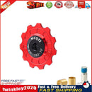 MUQZI MTB Road Bike Rear Derailleur Ceramic Pulley Guide Wheel (Red 11T) Newly