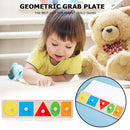 Geometric Hand Grabbing Board Wooden Jigsaw Children Educational Toys (E) Newly
