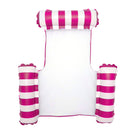 Swimming Pool Float Hammock Multi-Purpose Inflatable Lounge Bed (Rose Red) Newly