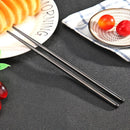 Stainless Steel Chopsticks Portable Non-Brief Food Sticks Tableware Chinese Gifts