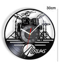 Drum Kit Clock Watch Wall Hanging Wall Clocks Hanging Watch Record Wall Clock