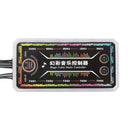 RGB Cooling Fan Controller Color Switch Sync Motherboard Music 10 Ports Splitter