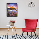 Painting By Number Mountain Scenery Coloring Picture Acrylic Paints Artwork Set