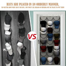 Baseball Cap Display Rack Door Back Wall Non-Woven Large Hanging Hat Storage Ba`