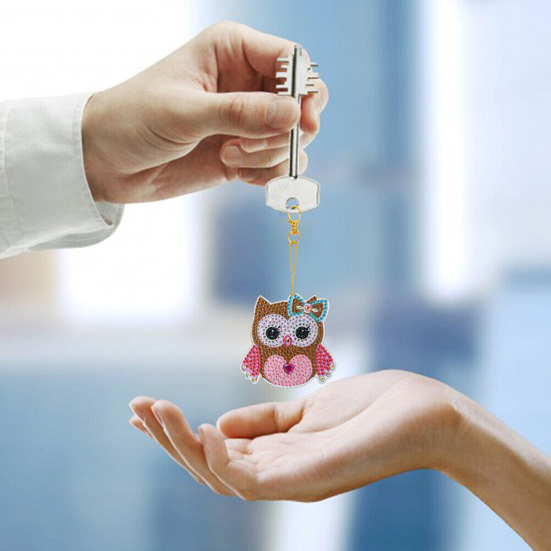 5D Diamond Painting Keychain Slap Luminous DIY Full Drill Special Shaped Pe