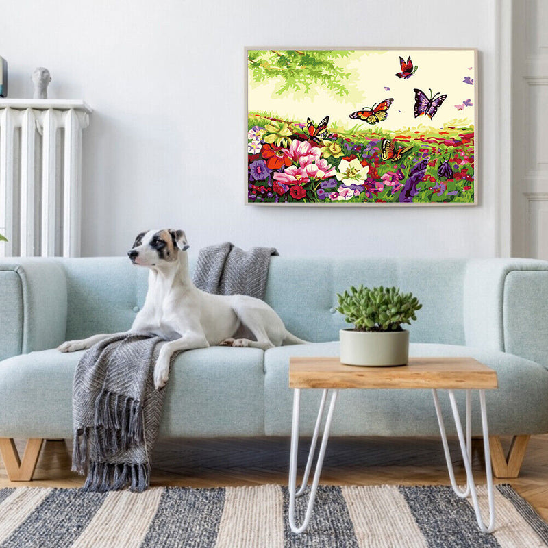 Butterfly 50x40cm Oil Paint By Numbers DIY Painting SXD216037