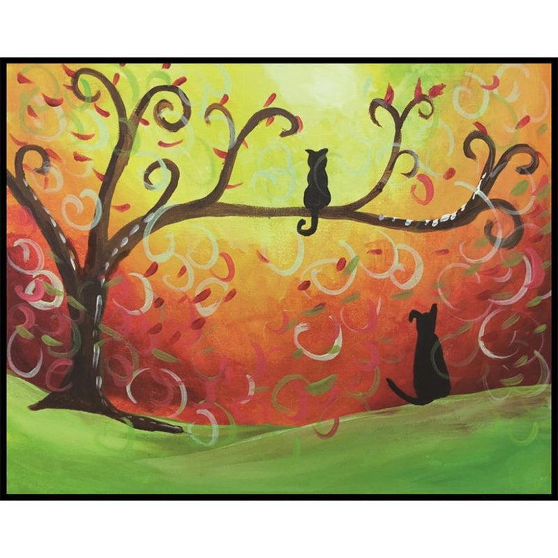 5D DIY Full Drill Diamond Painting Cartoon Cats Cross Stitch Embroidery Kit