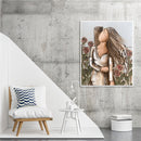 Girl by Garden Oil Paint By Numbers Kit DIY Home Decoration Gift Wall Pictures