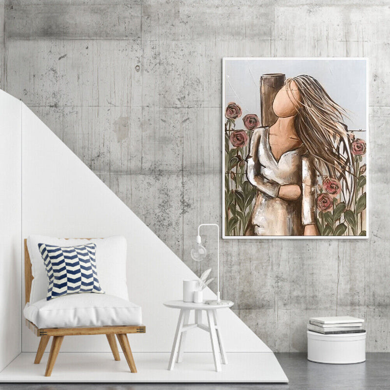 Girl by Garden Oil Paint By Numbers Kit DIY Home Decoration Gift Wall Pictures