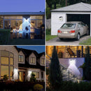 436 LED Solar Powered Lights Outdoor Bright PIR Motion Sensor Lamp (Two)