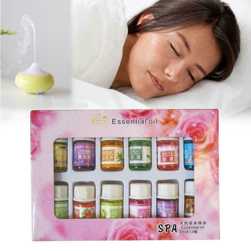 UK 3ml Essential Oil Set Relieve Stress Furnace Humidifier B8Y4 Water Q6U7