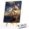 Oil Paint by Numbers Sailboat Canvas Artwork Living Room Picture Decoration Kit