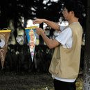 Camping Tent Bunting Pennant Outdoor Scene Layout Triangle Hanging Flag (D)