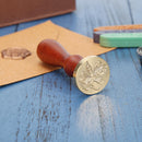 Retro Plant Pattern Sealing Wax Stamp Wood Handle Letter Seal Stamps (F03) Newly