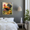 DIY Paint By Number Kit Frameless Rooster Sunflower Handpainted Canvas for