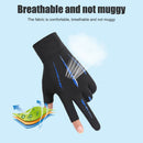 Breathable Anti-Slip Women Men Two Finer Cut Fishing Cycling Gloves (Blue) Newly