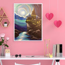 Oil Paint By Numbers Little Monster Frameless Picture Craft Kit for Living Room