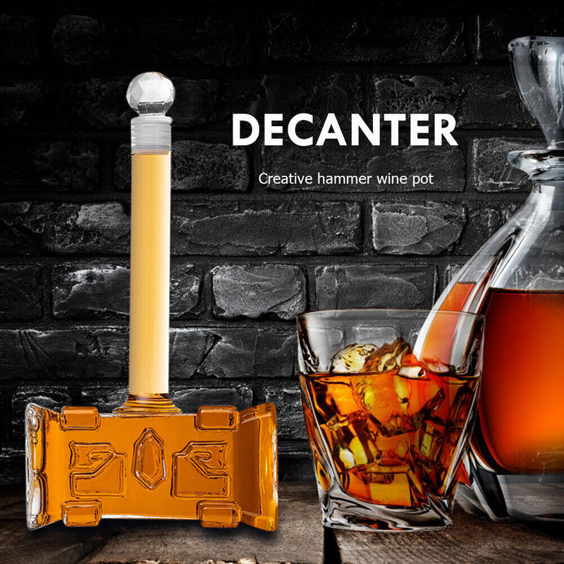400ml Hammer Red Wine Aerator Champagne Glass Decanter Bottle for Bar Home