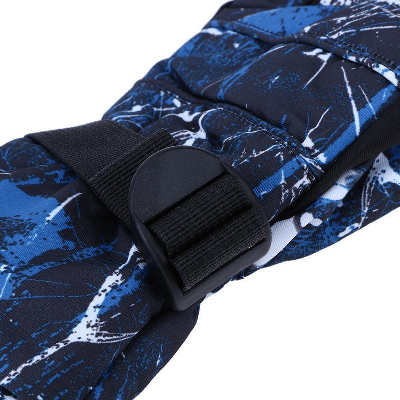 Winter Ski Gloves Waterproof Windproof Warm Gloves Male(Style 1)(L)