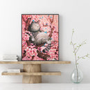Tree Sleeping Cat Oil Paint By Numbers Kits Canvas Picture Wall Art DIY Craft