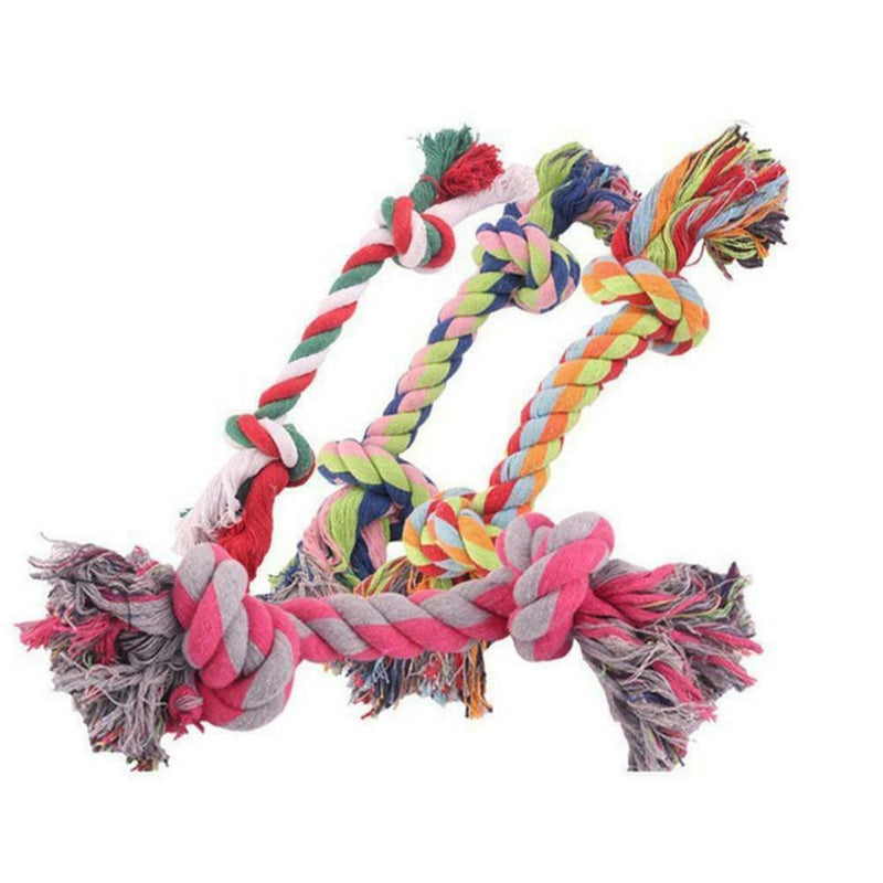 Small Dog Rope Chew Toys Kit Tough Strong Knot Pet Toys Cotton Puppy N2U0