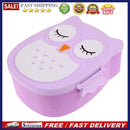 Cartoon Owl Lunch Box Food  Storage Container Portable Bento Box(Purple)