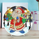 DIY LED Special Shaped Diamond Painting Santa Claus Needlework Home Ornament
