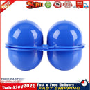 2 Grids Egg Storage Box Camping Picnic Hiking Carrier Egg Holder (blue) Newly