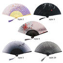 Chinese Style Silk Folding Fan Party Ornaments Dance Hand Fans (Style 5)