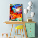 Handmade Rainbow Clouds 5D DIY Full Round Drill Drawing Kit Art Diamond Painting