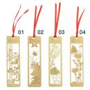 Metal Chinese Style Pagination Mark Book Clip Brass Bookmark Hollow Out