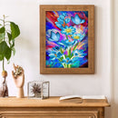 Diamond Painting 5D Blue Flower DIY Full Round Drill Kit Rhinestone Home Decor